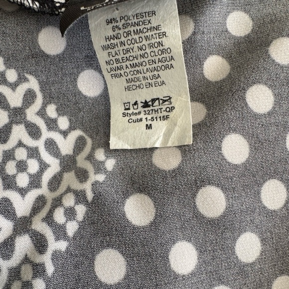 Jostar Colorblock 3/4 Sleeves Stretch Travel Knit Top Tunic - Picture 7 of 7